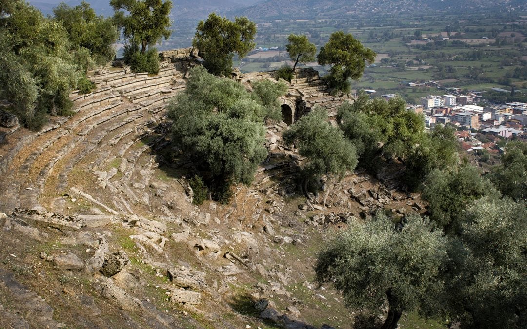 THE ALINDA THEATER ABOVE KARPUZLU TOWN