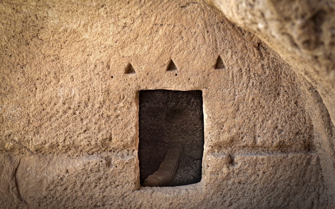 EVERY TRIANGLE STANDS FOR ONE GRAVE IN DARA NECROPOLIS