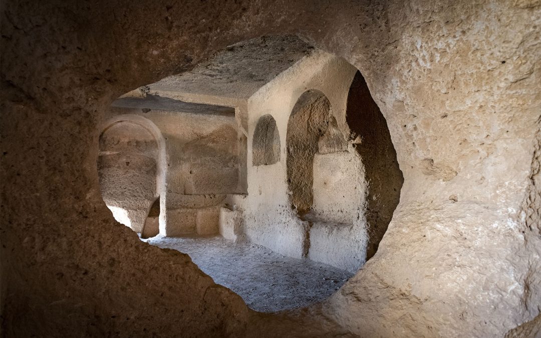 ANOTHER VIEW OF CHAMBER TOMBS AT DARA ANCIENT SITE