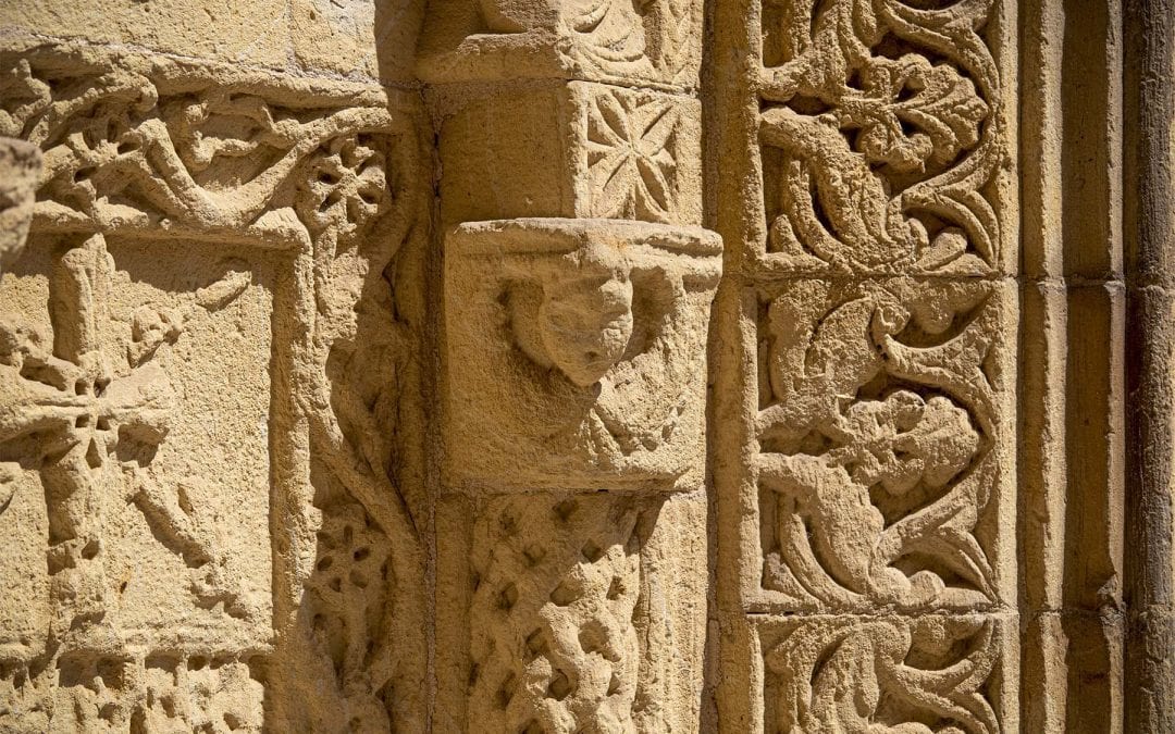 DETAILED ORNAMENTS ALL OVER THE MOR BEHNAM CHURCH IN MARDIN