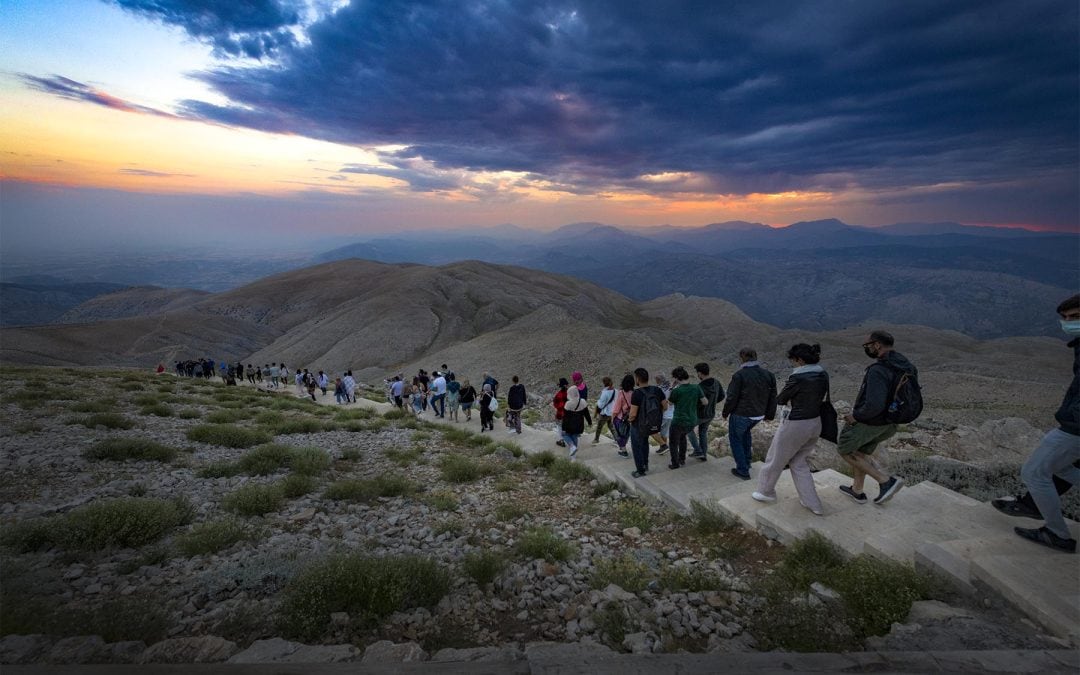 THE WEST PROCESSIONAL WAY ON THE MOUNTAIN NEMRUT