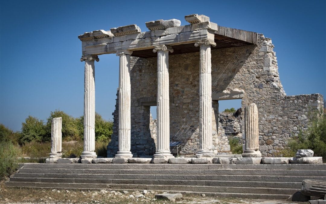 IONIC STOA AT MILETUS ANCIENT SITE
