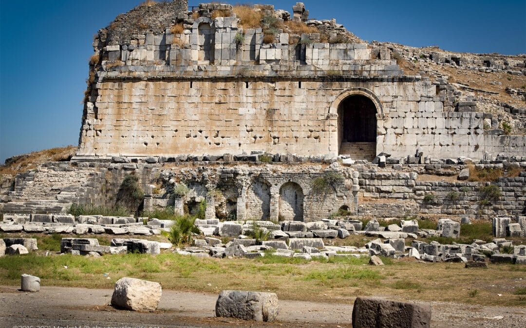 THE OUTSIDE OF THE MILETUS THEATRE